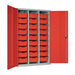 1830(H)x1120(W)x457(D)mm. Red Trays