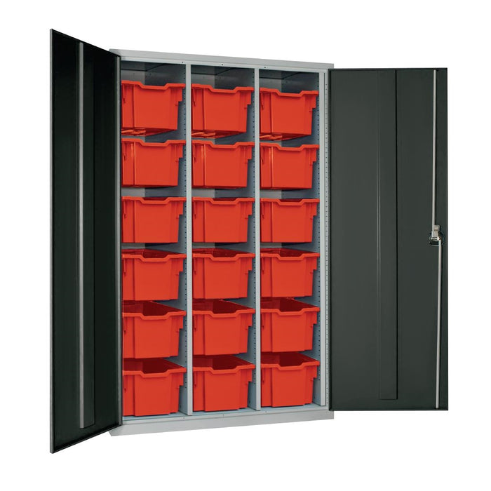 1830(H)x1120(W)x457(D)mm. Red Trays