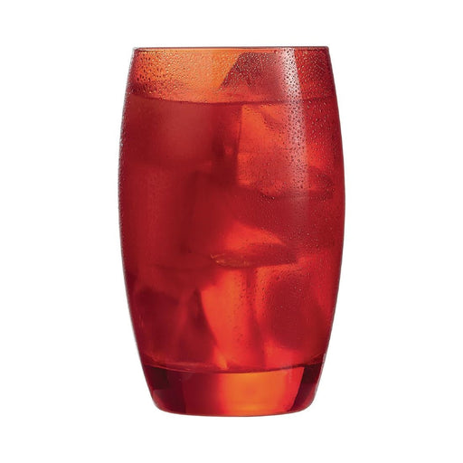 Arcoroc Salto Colour Studio Red Hi Ball Tumblers 350ml (24 Pack) Arcoroc