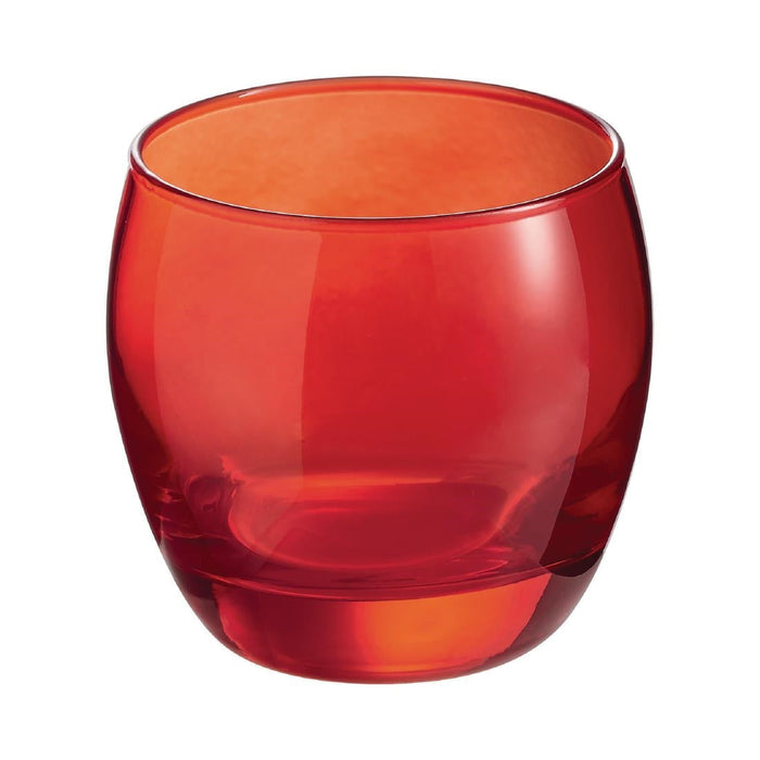 Arcoroc Salto Colour Studio Red Old Fashioned Glasses 320ml (24 Pack) Arcoroc