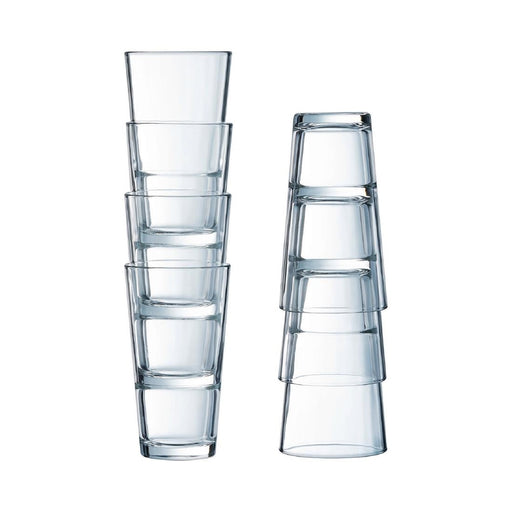 Arcoroc Stack Up Hi Ball Glasses 350ml (24 Pack) Arcoroc