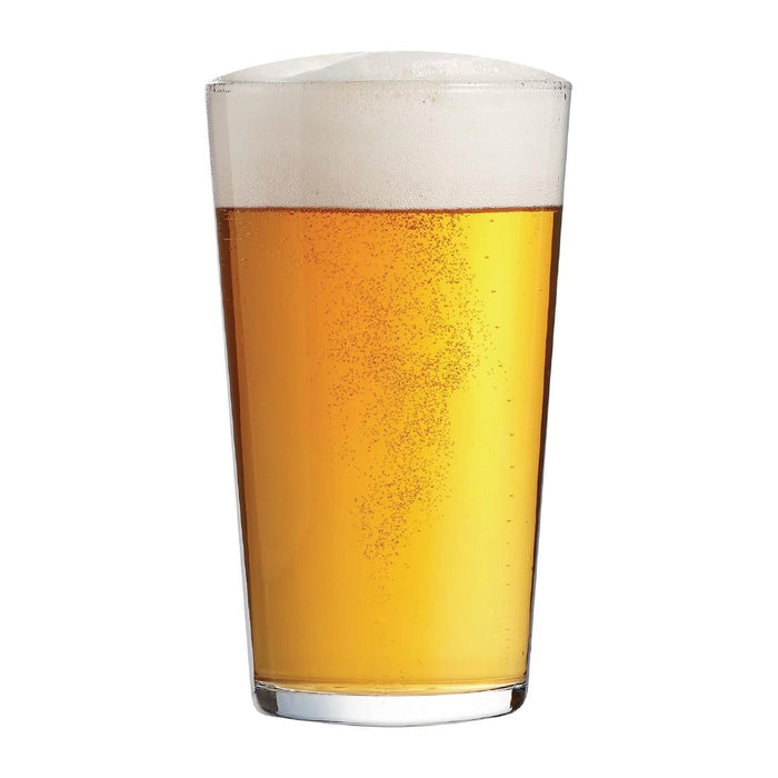 Arcoroc Conical Conique Tumblers HB 285ml 1/2 Pint to Brim (24 Pack) Arcoroc