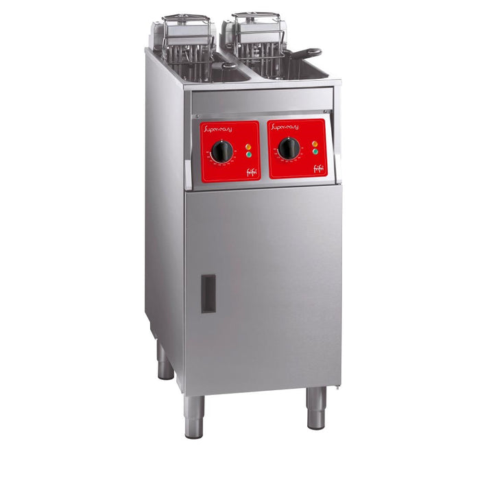 2x 7.5kW. Capacity: 2x 7.5-9Ltrs. Chip Output: up to 2x 17kg/hr