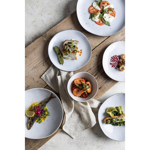 Olympia Raw Recycled Clay Natural Coupe Plates 220mm (6 Pack) Olympia