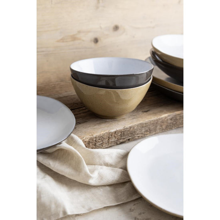 Olympia Raw Recycled Clay Natural Deep Bowls 140mm (6 Pack) Olympia