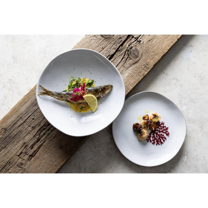 Olympia Raw Recycled Clay Natural Coupe Plates 220mm (6 Pack) Olympia