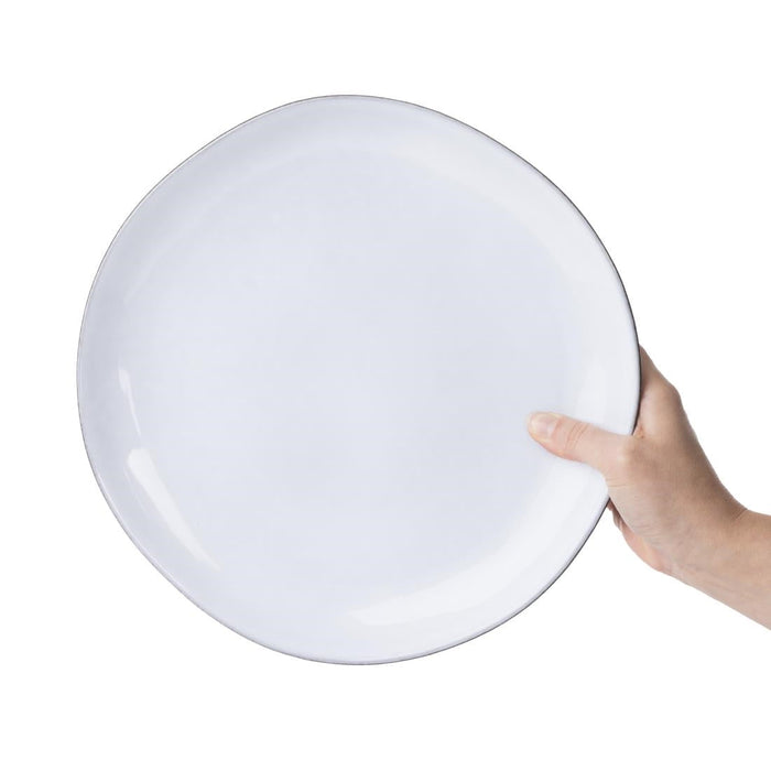 Olympia Raw Recycled Clay Charcoal Coupe Plates 260mm (6 Pack) Olympia