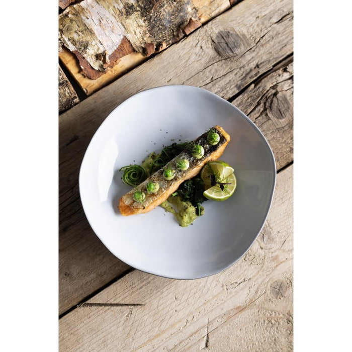 Olympia Raw Recycled Clay Charcoal Coupe Bowls 230mm (6 Pack) Olympia