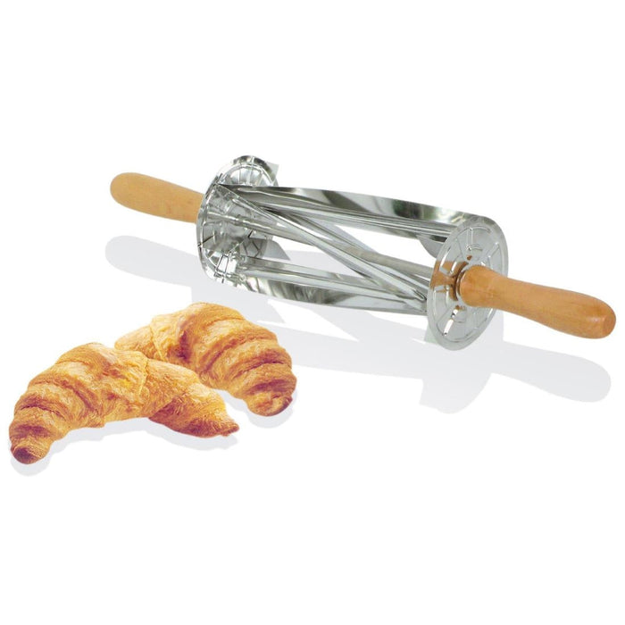 Gobel Stainless Steel Croissant Roller Cutter with Wooden Handle 510x95x95mm Gobel