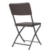 Bolero Rattan Folding Chairs Brown (2 Pack) Bolero