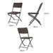 Bolero Rattan Folding Chairs Brown (2 Pack) Bolero