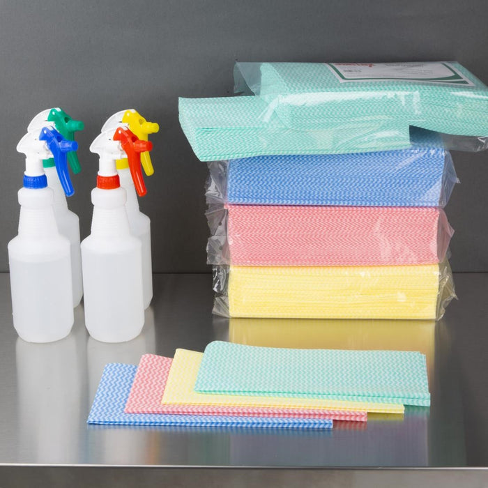 Jantex Non-Woven Cloths Red (50 Pack) Jantex