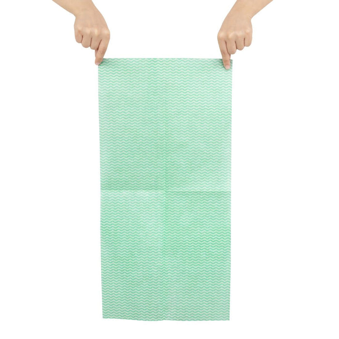 Jantex Non-Woven Cloths Green (50 Pack) Jantex