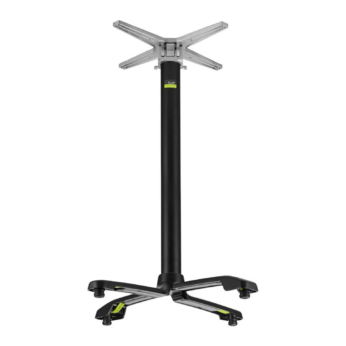FLAT Auto Adjust SX26 Bar Height Table Base Black FlipTop Everyday