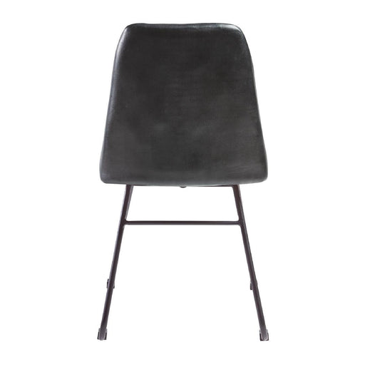 Harland Side Chair Leather Vintage Black (2 Pack) Everyday