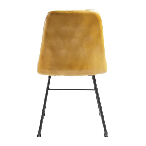 Harland Side Chair Leather Vintage Gold (2 Pack) Everyday