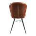 Lena Side Chair Pecan Brown leather (2 Pack) Everyday