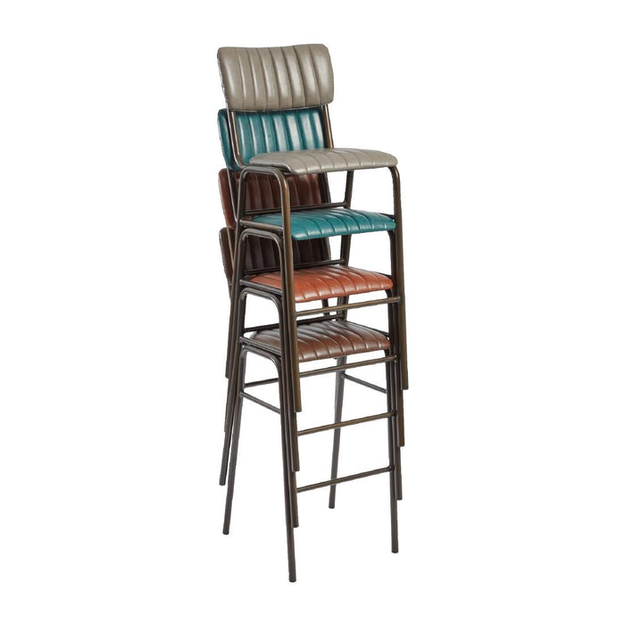 Tavo Stacking Bar Stool Vintage Black (2 Pack) Everyday