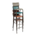 Tavo Stacking Bar Stool Vintage Black (2 Pack) Everyday