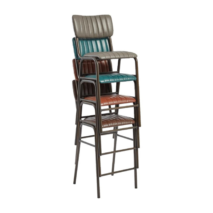 Tavo Stacking Mid Bar Stool Vintage Tan (2 Pack) Everyday