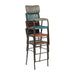 Tavo Stacking Mid Bar Stool Vintage Brown (2 Pack) Everyday