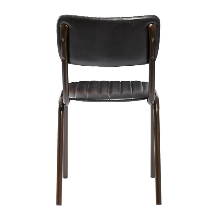 Tavo Stacking Side Chair Vintage Black (2 Pack) Everyday