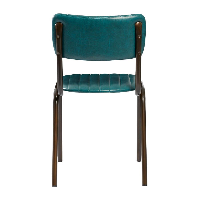 Tavo Stacking Side Chair Vintage Teal (2 Pack) Everyday