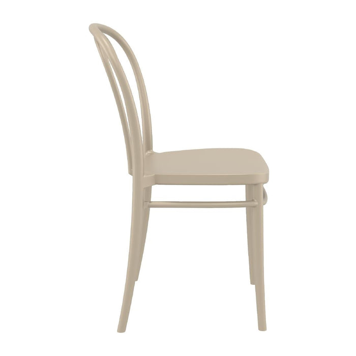 Victor Side Chair Taupe (2 Pack) Everyday