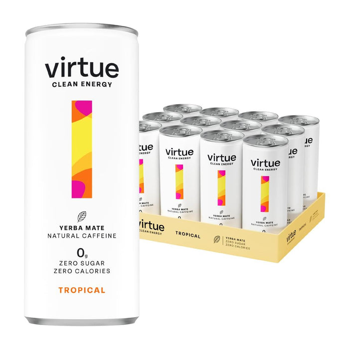 Virtue Clean Energy Tropical Drink 250ml (12 Pack) Virtue