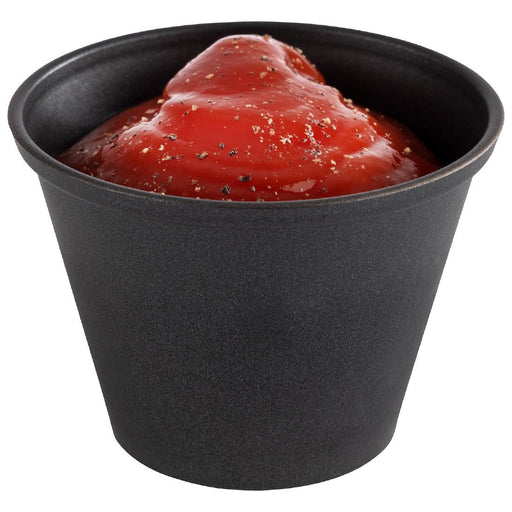 APS Dip Bowls Grey/Black 60ml (6 Pack) APS