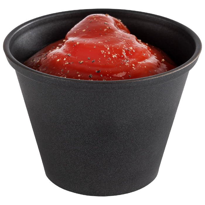 APS Dip Bowls Grey/Black 60ml (6 Pack) APS