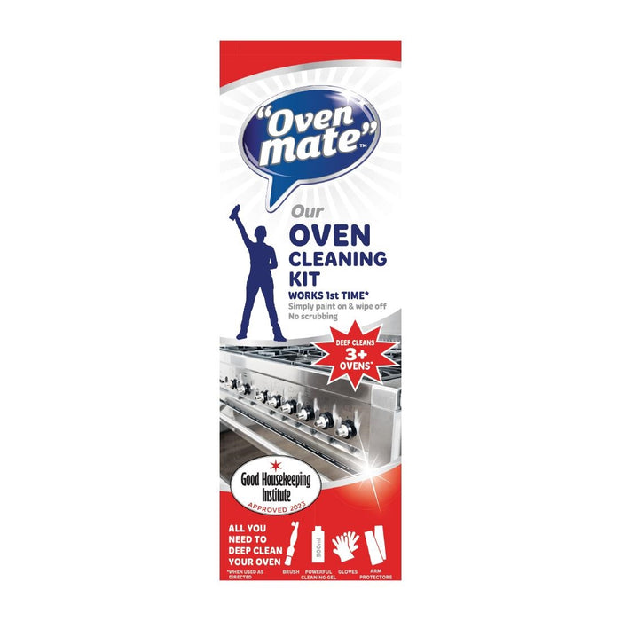 Includes 500ml oven cleaning gel, cloth and cleaning brush