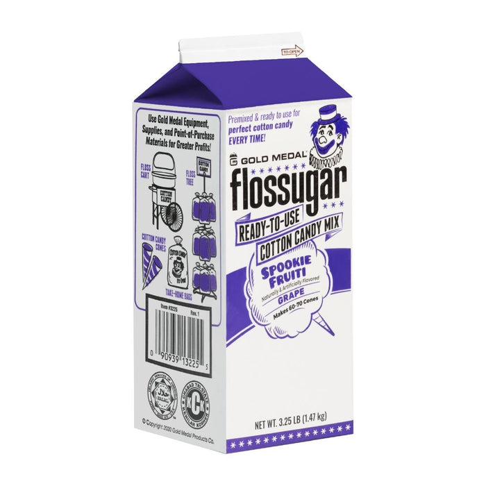 Flossugar Grape Ready to Use Cotton Candy Mix 1.47kg Gold Medal