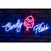 A1 Equipment Candy Floss Neon Style LED Light-up Sign A7362 A1 Equipment
