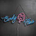 A1 Equipment Candy Floss Neon Style LED Light-up Sign A7362 A1 Equipment