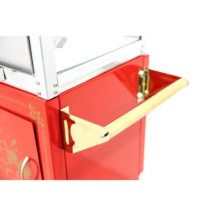 A1 Equipment 8oz Popcorn Machine with Cart Red A1 Equipment