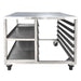 Stainless steel. Fits 2x stacked compact ovens HT427, HT428 or HT429 (Direct)