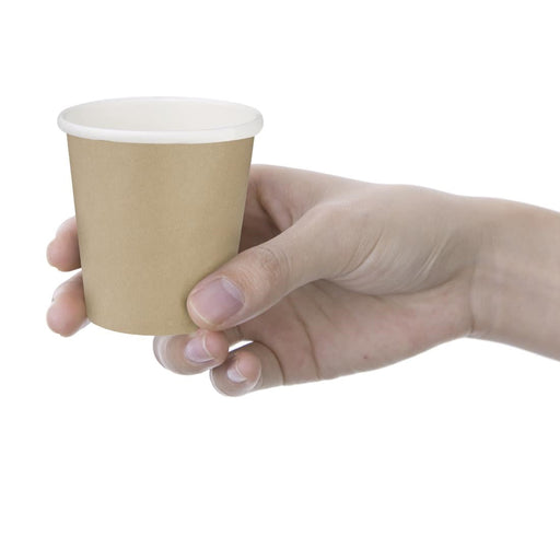 Fiesta Recyclable Hot Cups Single Wall Kraft 6oz (1000 Pack) Fiesta Recyclable