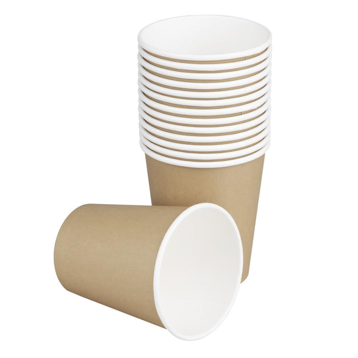 Fiesta Recyclable Hot Cups Single Wall Kraft 6oz (1000 Pack) Fiesta Recyclable