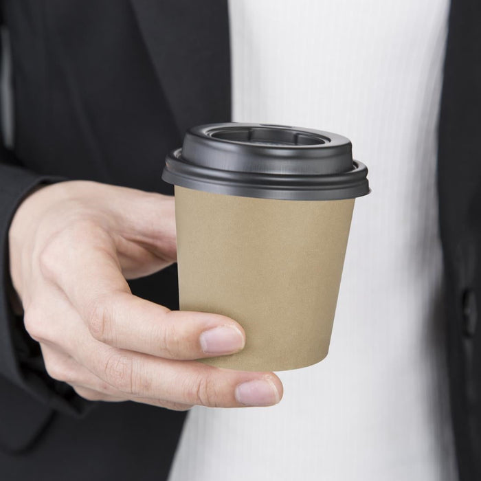 Fiesta Compostable Hot Cups Single Wall Kraft 6oz (1000 Pack) Fiesta Compostable