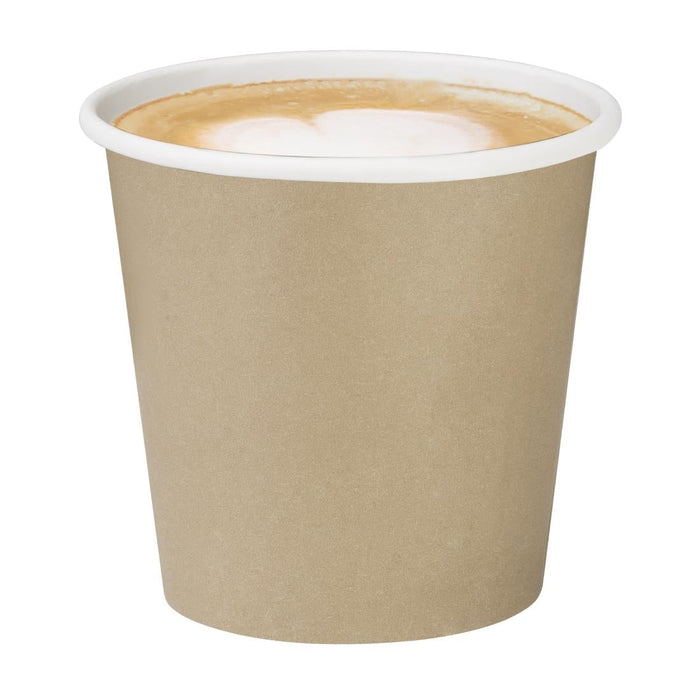 Fiesta Compostable Hot Cups Single Wall Kraft 6oz (50 Pack) Fiesta Compostable