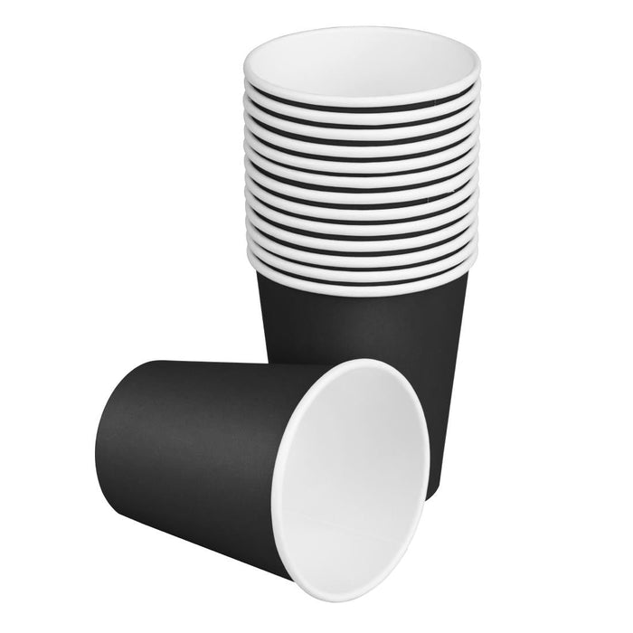 Fiesta Recyclable Hot Cups Single Wall Black 6oz (1000 Pack) Fiesta Recyclable