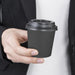 Fiesta Recyclable Hot Cups Single Wall Black 6oz (50 Pack) Fiesta Recyclable