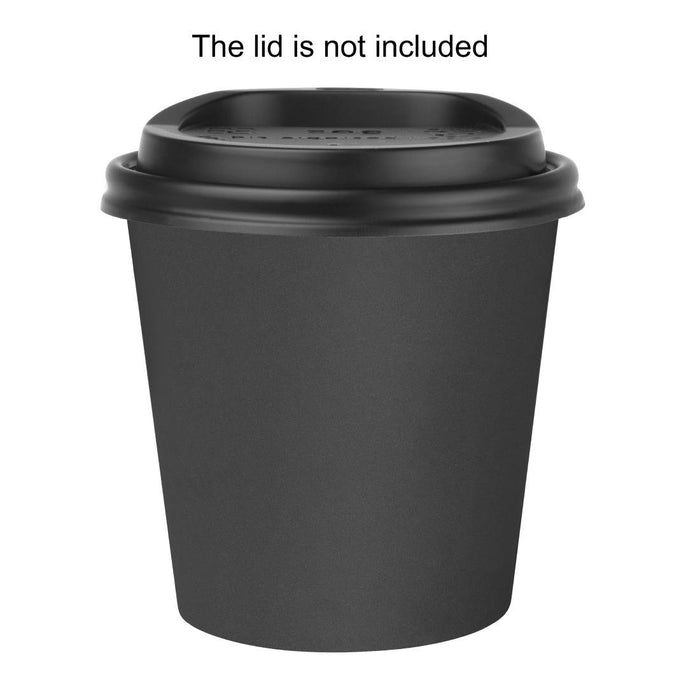 Fiesta Compostable Hot Cups Single Wall Black 6oz (50 Pack) Fiesta Compostable