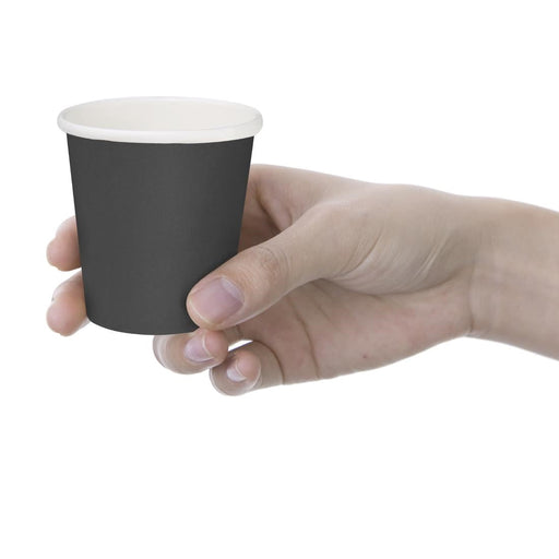 Fiesta Compostable Hot Cups Single Wall Black 6oz (50 Pack) Fiesta Compostable
