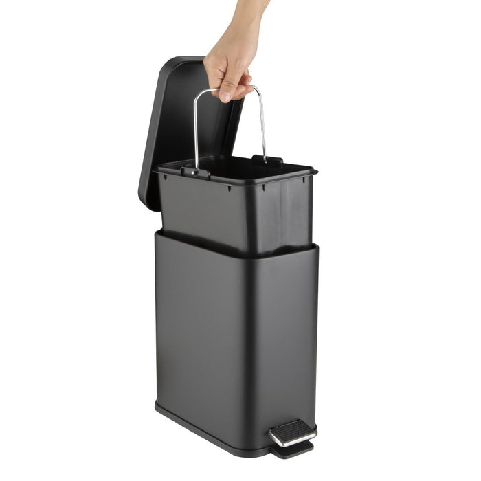 Jantex Slim Pedal Bin Black 5Ltr Jantex