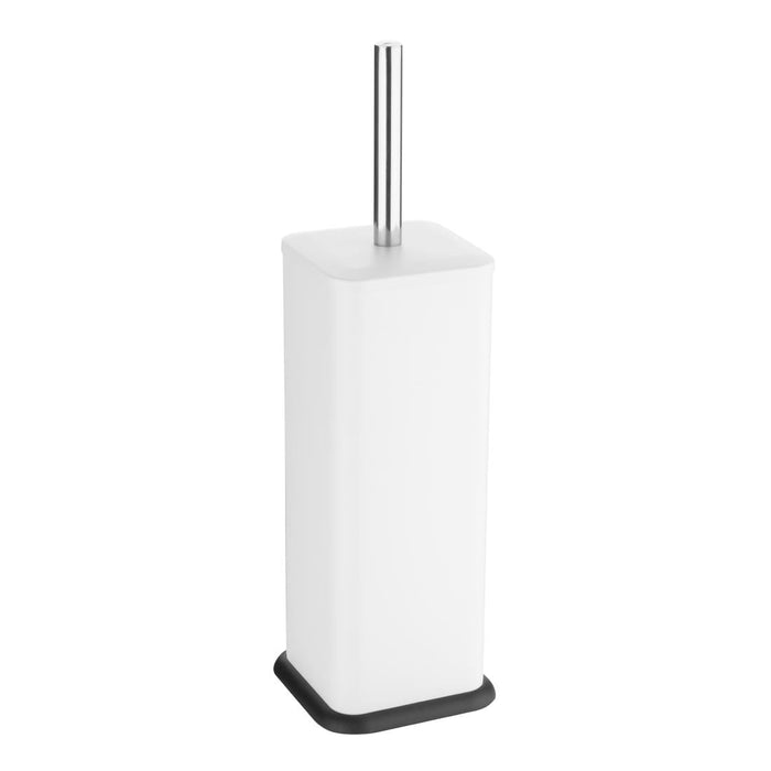 Jantex Square Toilet Brush and Holder - White Jantex