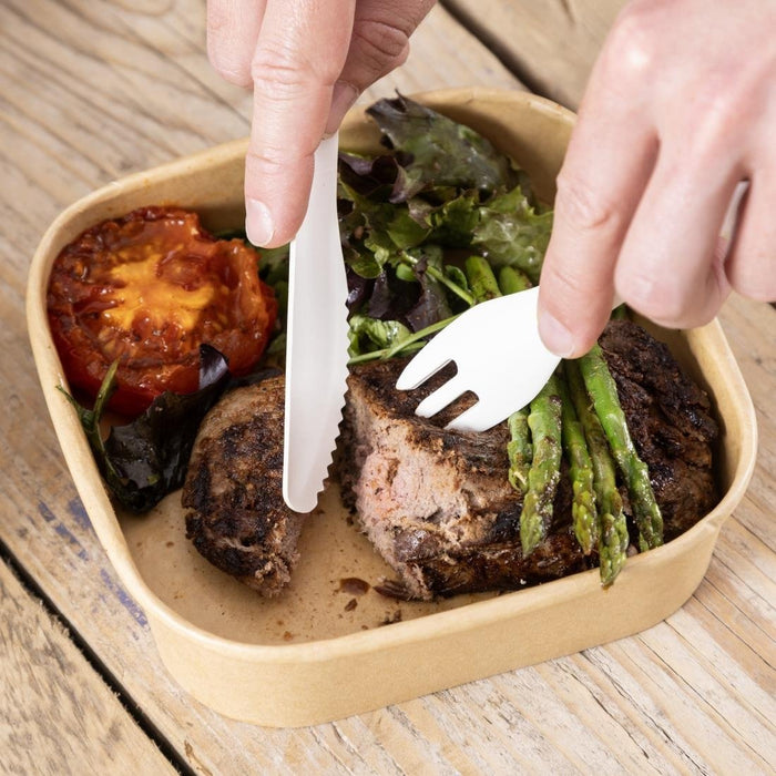 Fiesta Compostable Paper Knives 165mm (100 Pack) Fiesta Compostable