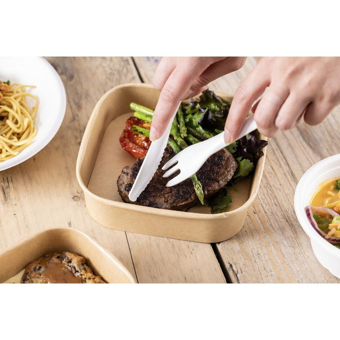 Fiesta Compostable Paper Knives 165mm (100 Pack) Fiesta Compostable