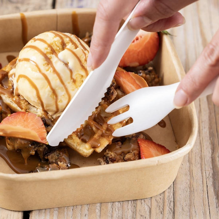 Fiesta Compostable Paper Knives 165mm (100 Pack) Fiesta Compostable